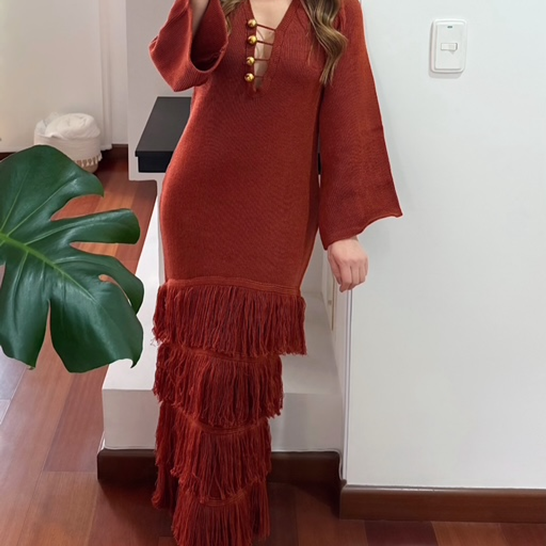 Vestido Esencia Terracota 1