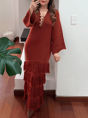 Vestido Esencia Terracota