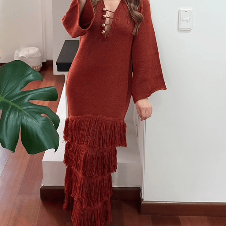 Vestido Esencia Terracota 1