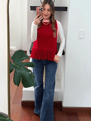 Chaleco Aurora Rojo-Rosa