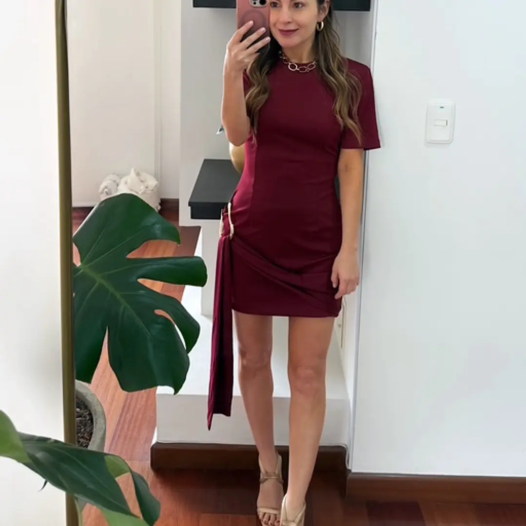 Vestido Cata Vinotinto 1