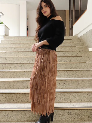 Falda Prestigio Camel