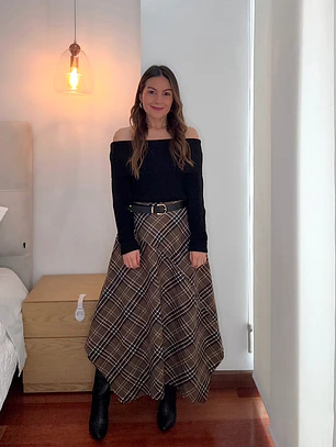 Falda Julieta Cuadros
