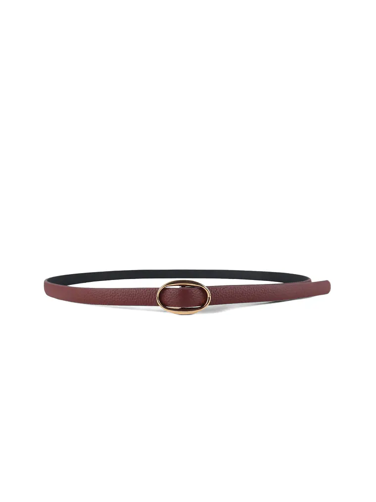 Iconic CINTURÓN OVAL - GUINDA 1