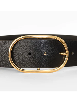 CINTURÓN CHIC M - NEGRO/ORO Design