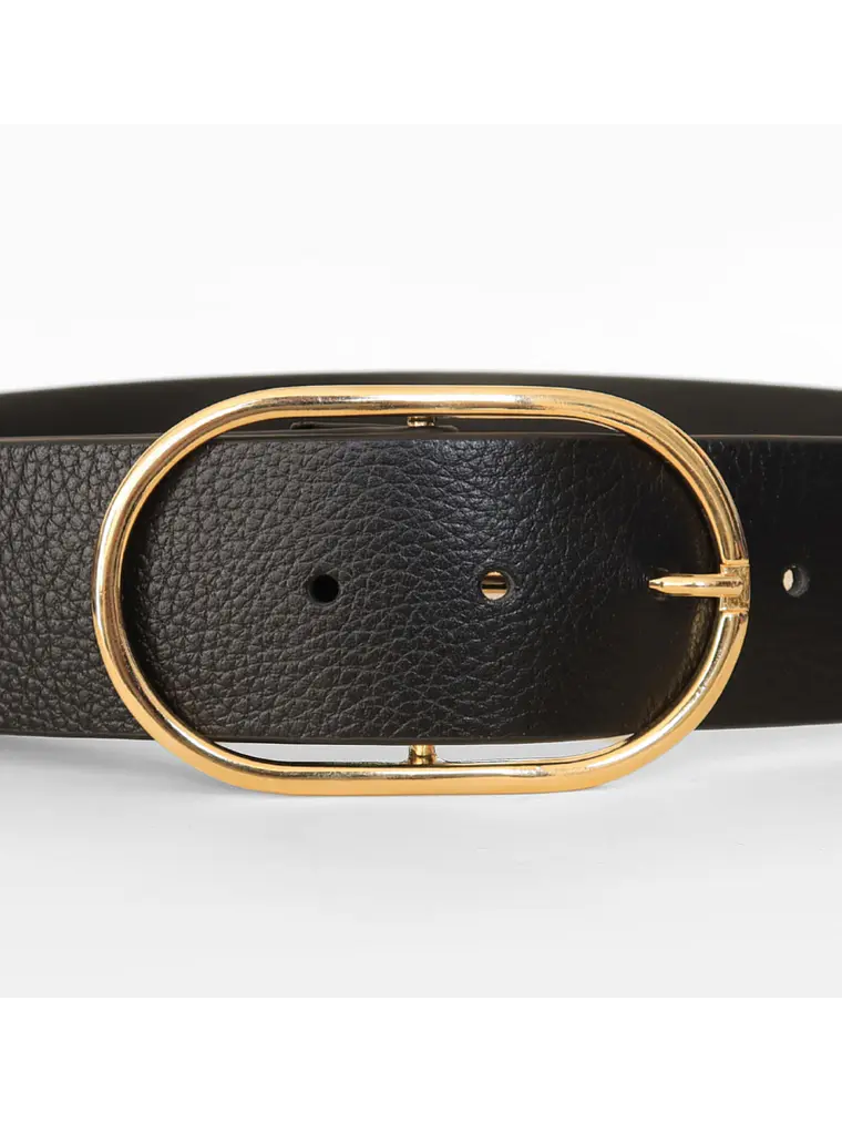 CINTURÓN CHIC M - NEGRO/ORO Design 2