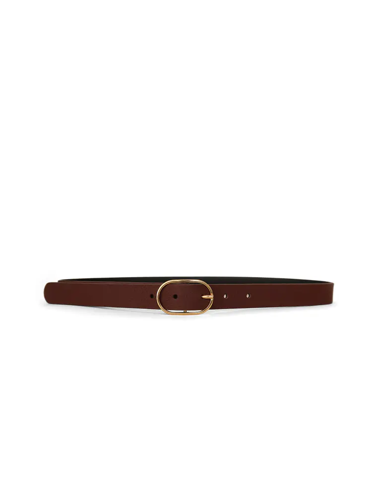 CINTURÓN CHIC S - GUINDA/ORO Luxe 1