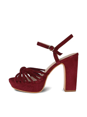 Premium SANDALINA LENA - GUINDA