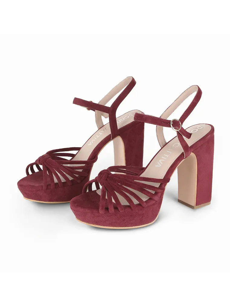 Premium SANDALINA LENA - GUINDA 3