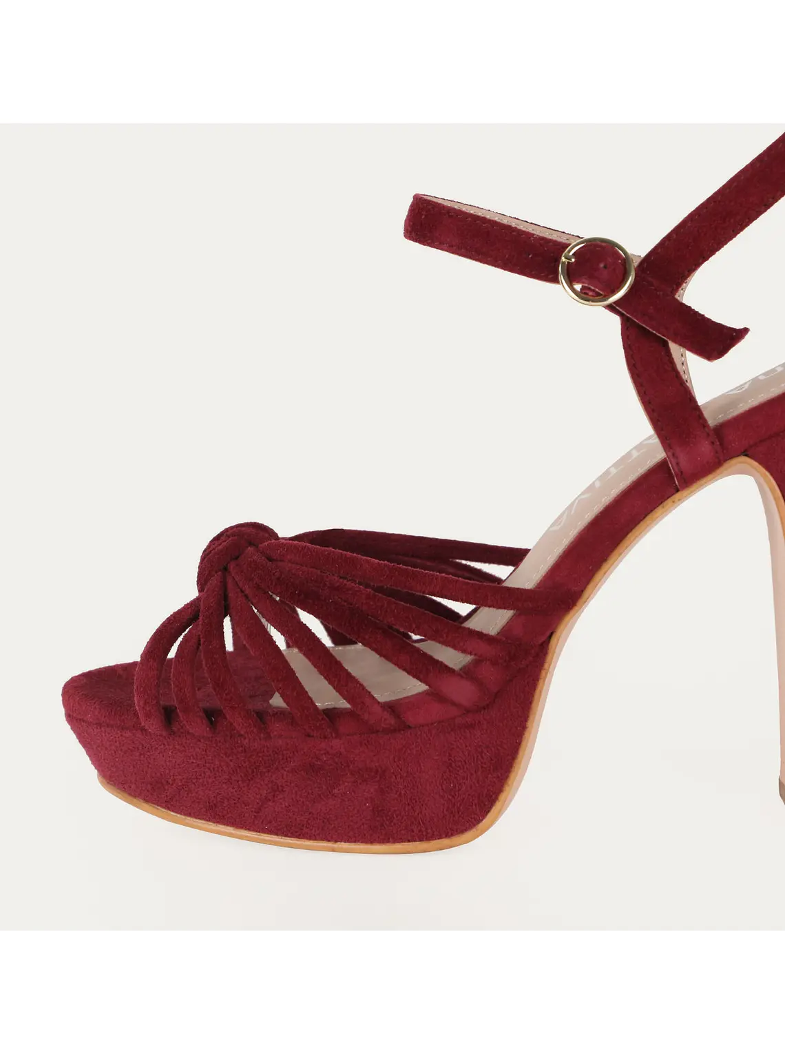 Premium SANDALINA LENA - GUINDA 5