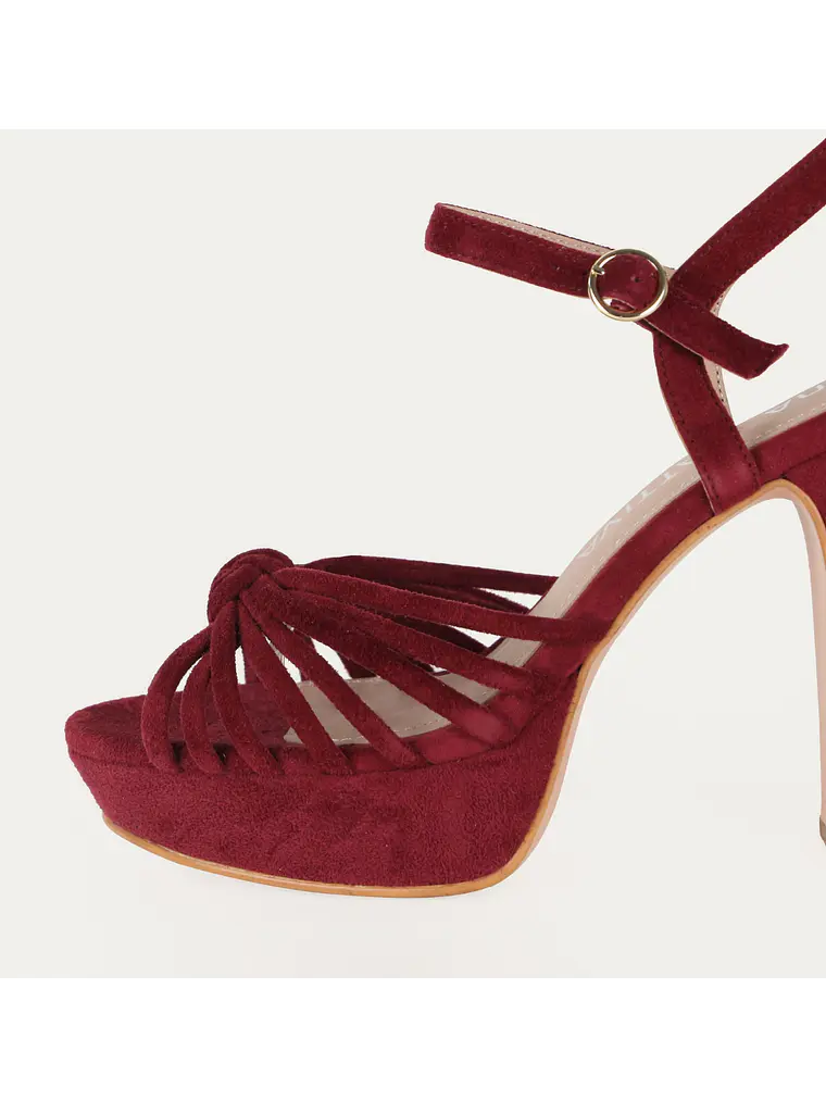 Premium SANDALINA LENA - GUINDA 5