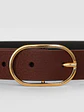 CINTURÓN CHIC S - GUINDA/ORO Luxe - Miniatura 2