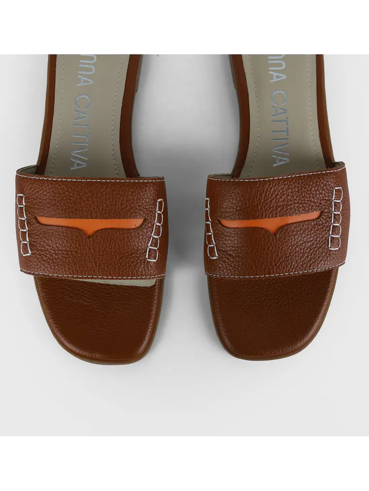 Pure SANDALIA ANTIFAZ - CAMEL 5