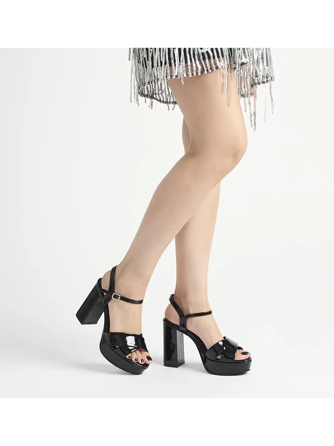 Curated SANDALIA DESIRE - NEGRO CHAROL 3