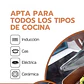 Olla De Cobre Multiuso Antiadherente Cesta Freír Cerámica con accesorios - Miniatura 5