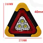 TRIANGULO DE EMERGENCIA RECARGABLE CON LUZ SOLAR LUZ LED - Miniatura 4