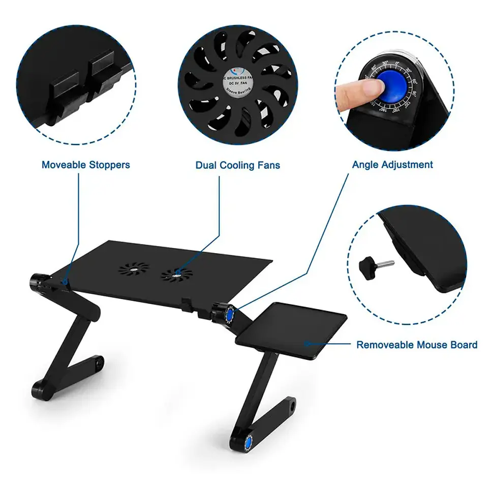 MESA  PORTATIL  PARA  NOTEBOOK AJUSTABLE 2