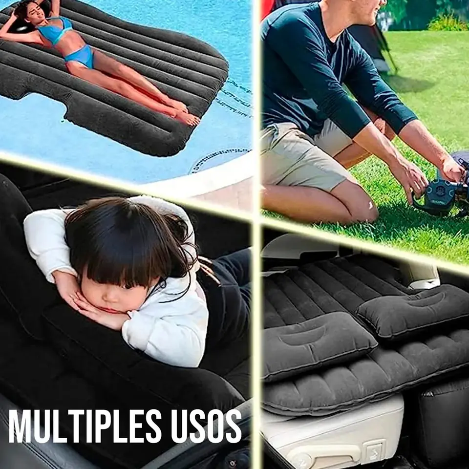 COLCHON INFLABLE PARA ASIENTO TRASERO DE AUTO 3