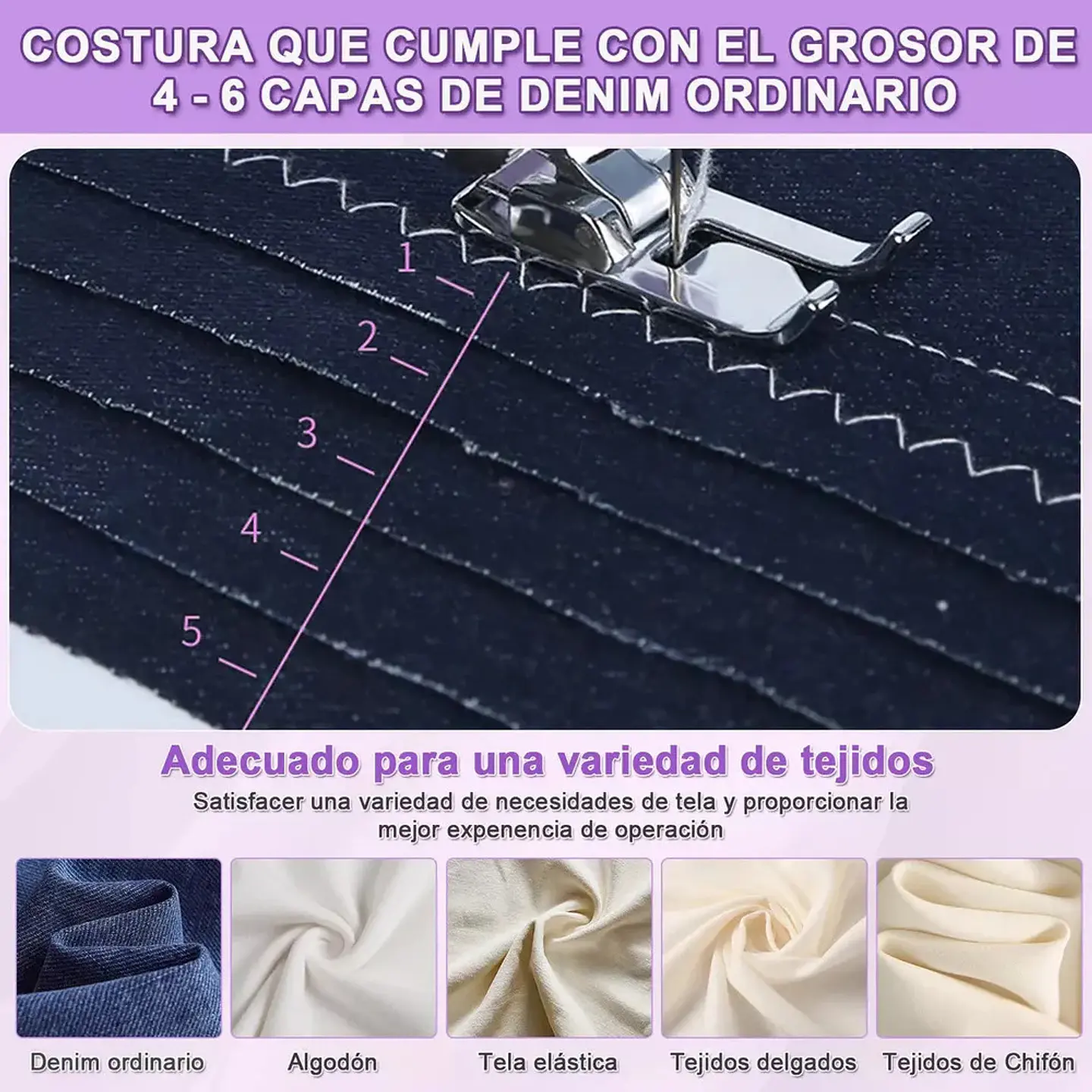 MAQUINA DE COSER PORTATIL CON 12 PUNTADAS 5