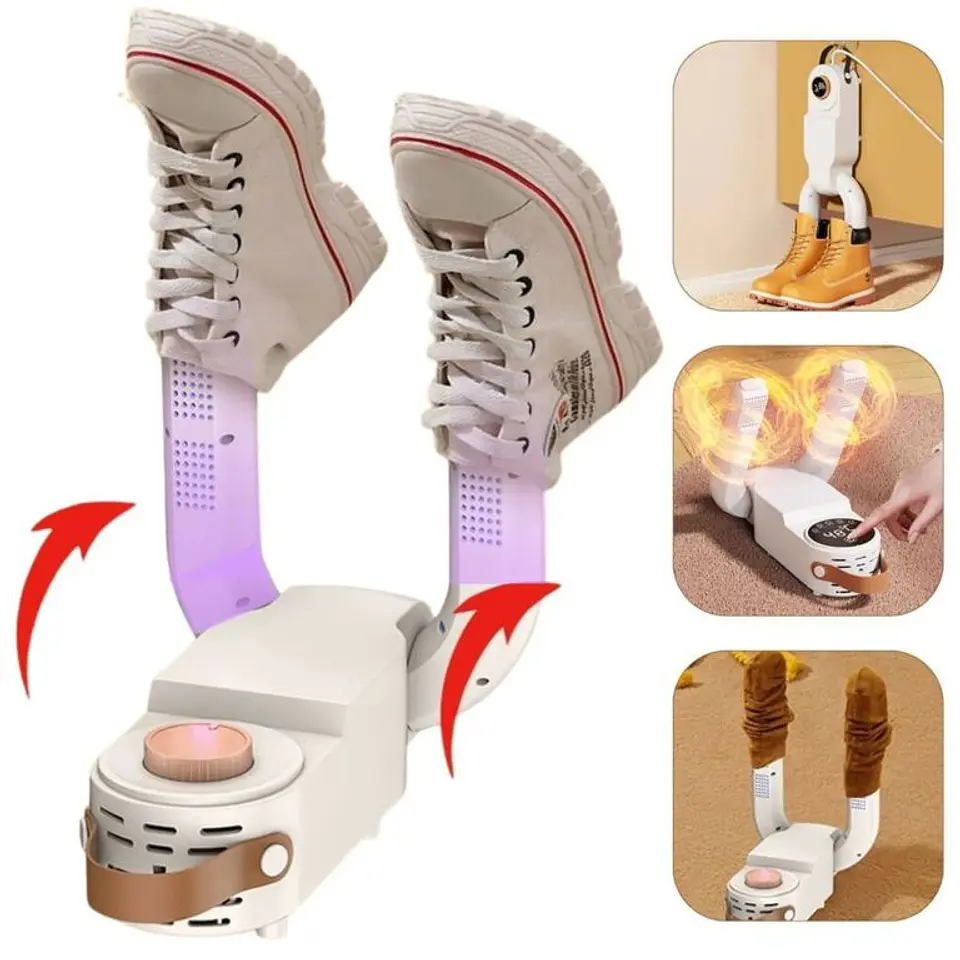 Secador De Zapatos Portatil Con Luz Uv 7