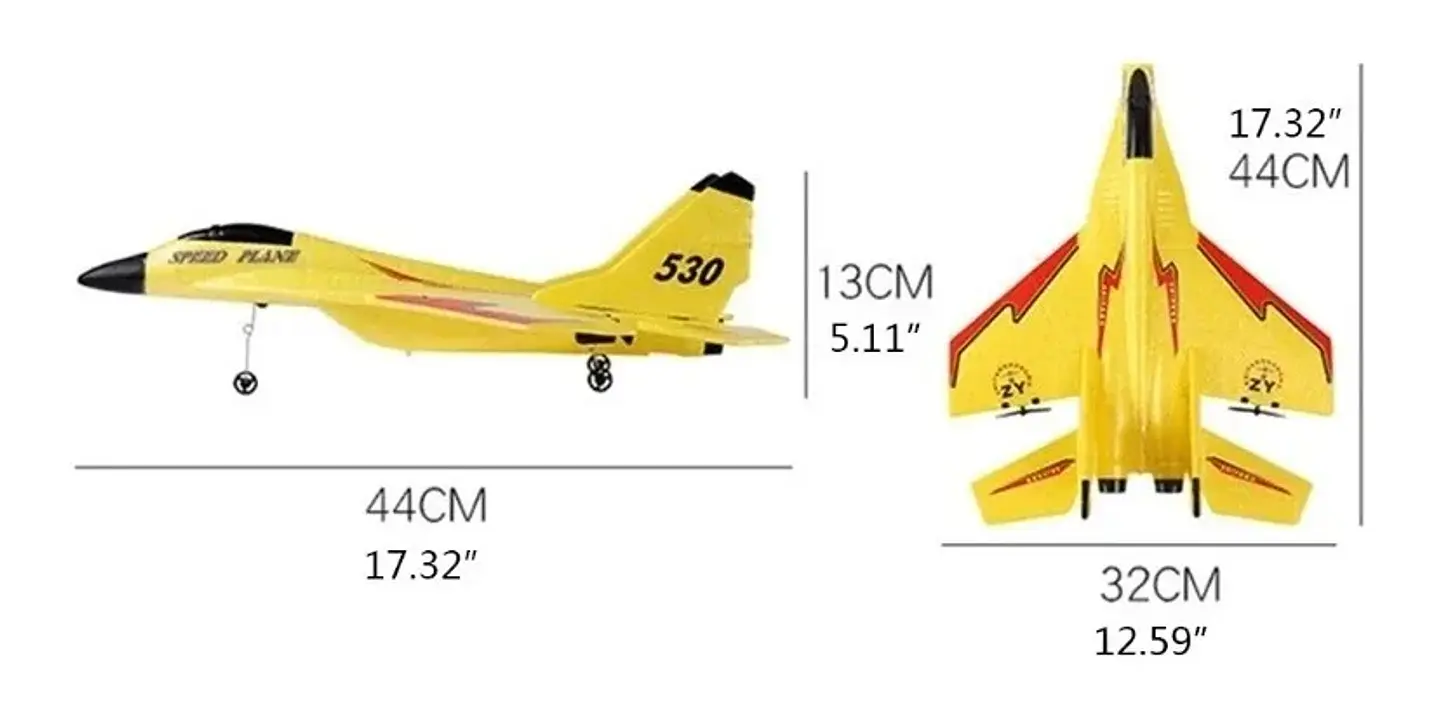 Avión Combate RC ZY-530PRO con Control Remoto 2