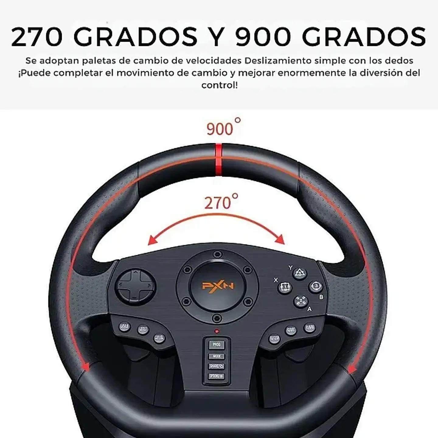 VOLANTE CON PEDALES PARA SIMULACION PC PS3 PS4 X-SERIES XLS SWITCH 5
