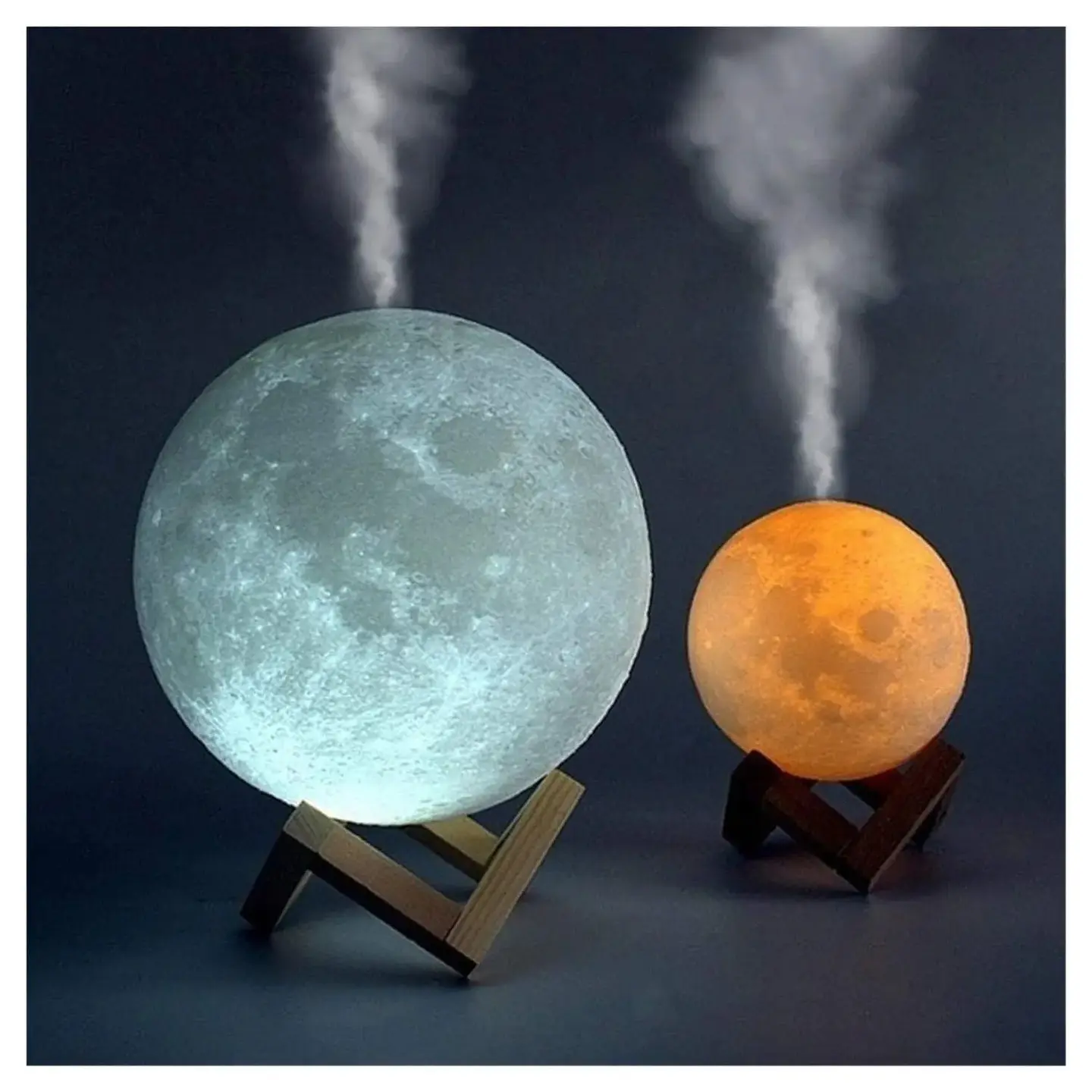 LAMPARA HUMIFICADORA CON FORMA DE LUNA  3D 3