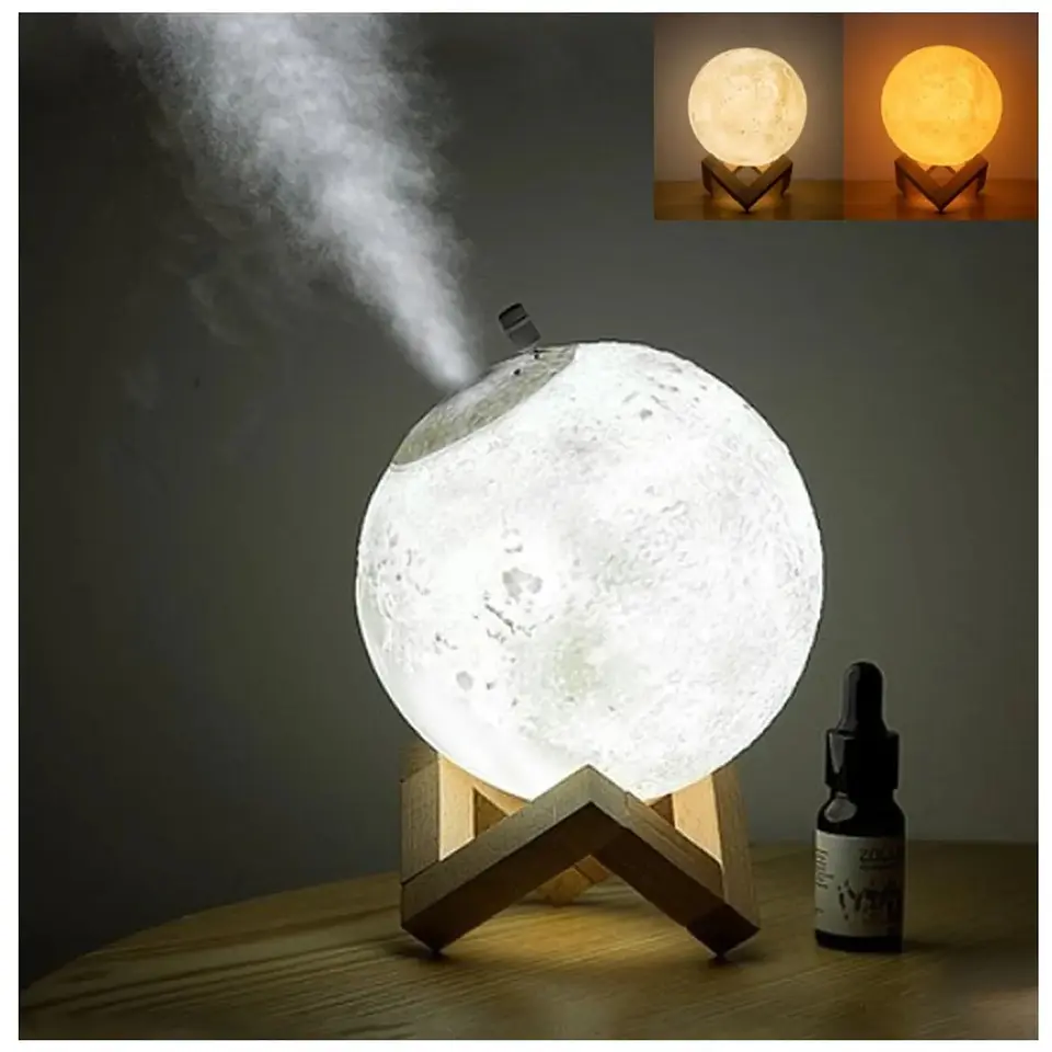 LAMPARA HUMIFICADORA CON FORMA DE LUNA  3D 4