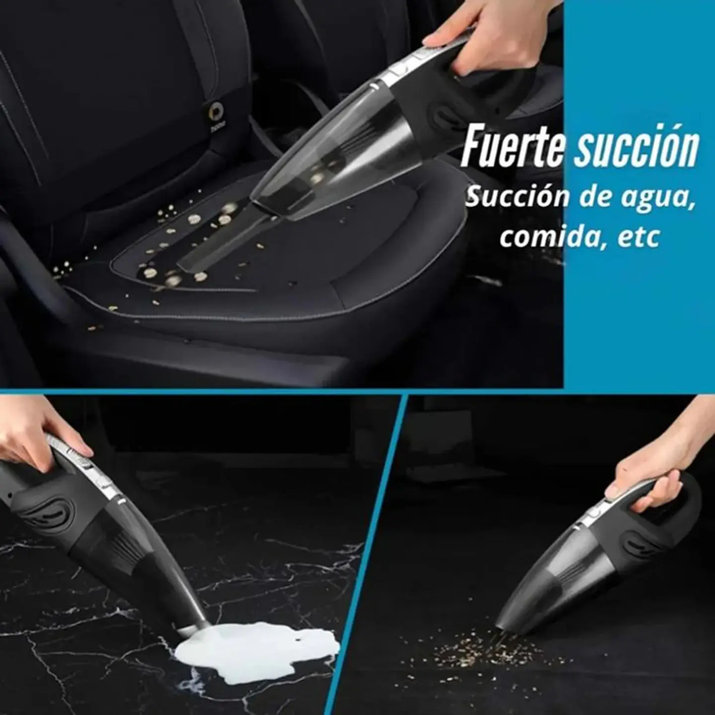 Aspiradora de Mano Inalámbrica para Auto y Hogar 120W 2