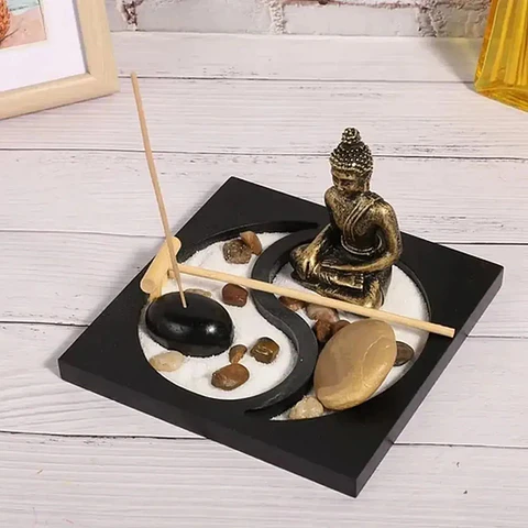 Set Decorativo Zen con Estatua de Buda