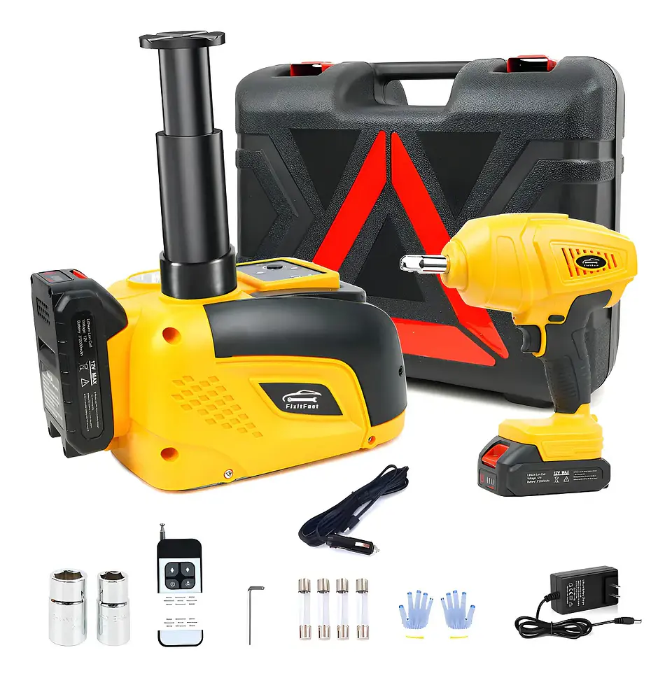 Kit  Automotriz  Gato Hidráulico Llave de Impacto 6