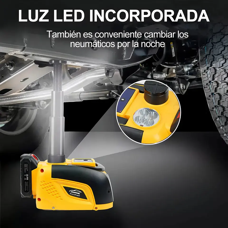 Kit  Automotriz  Gato Hidráulico Llave de Impacto 7