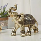 Elefante Decorativo Dorado 15x15CM Atrae Suerte Riqueza y Felicidad - Miniatura 1
