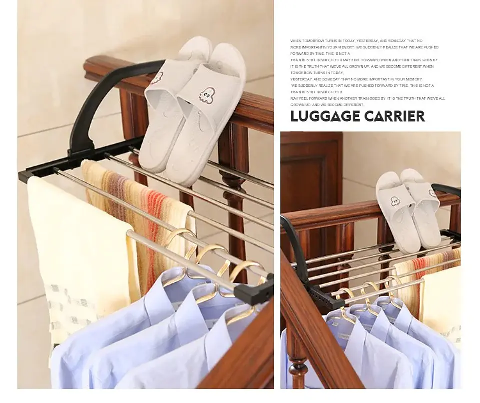 TENDEDERO PLEGABLE DE ACERO INOXIDABLE PARA BALCON 4