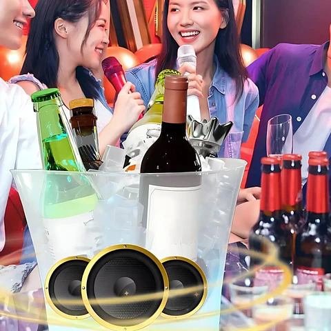 HIELERA PARLANTE BLUETOOTH 7 LITROS MULTICOLOR