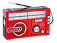 RADIO AM-FM CON LINTERNA CON PANEL SOLAR A PILAS Y RECARGABLE - Miniatura 1