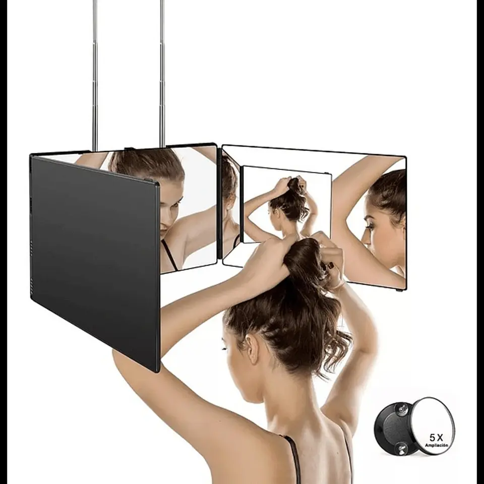 Espejo De 3 Vías Para Corte De Pelo Automático 2