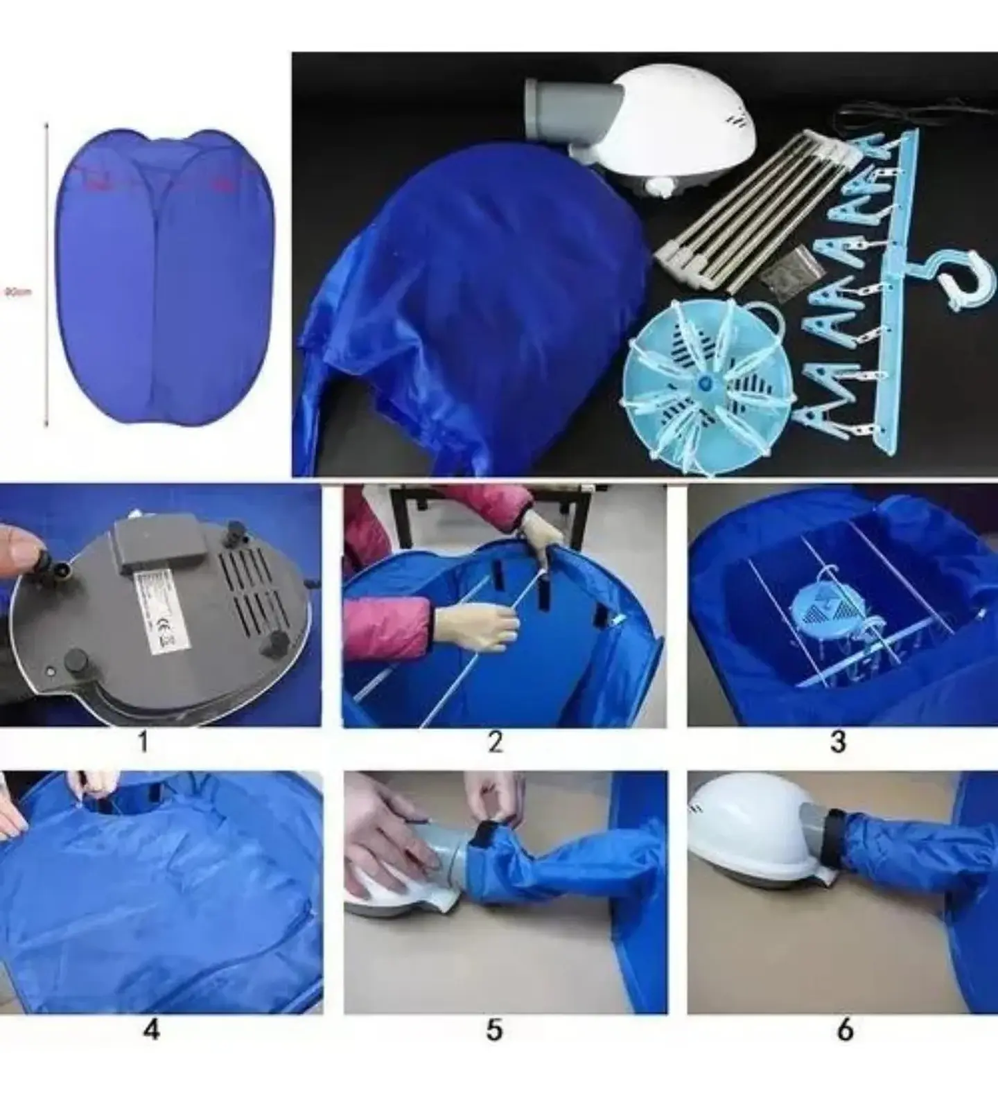 Secadora Portátil de Ropa Plegable 1kg 2