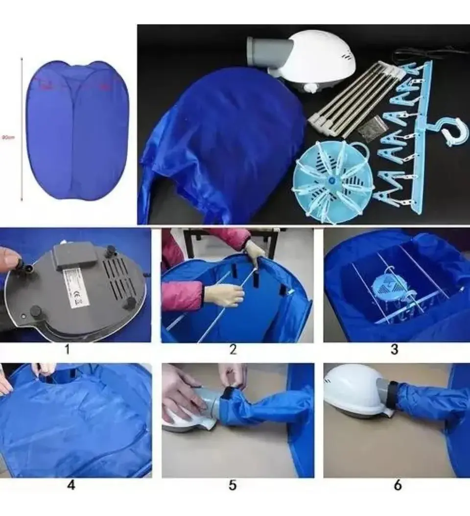 Secadora Portátil de Ropa Plegable 1kg 2