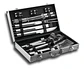 MALETA DE LUJO CON SET PARRILLERO DE 18 PIEZAS ACERO INOX - Miniatura 3