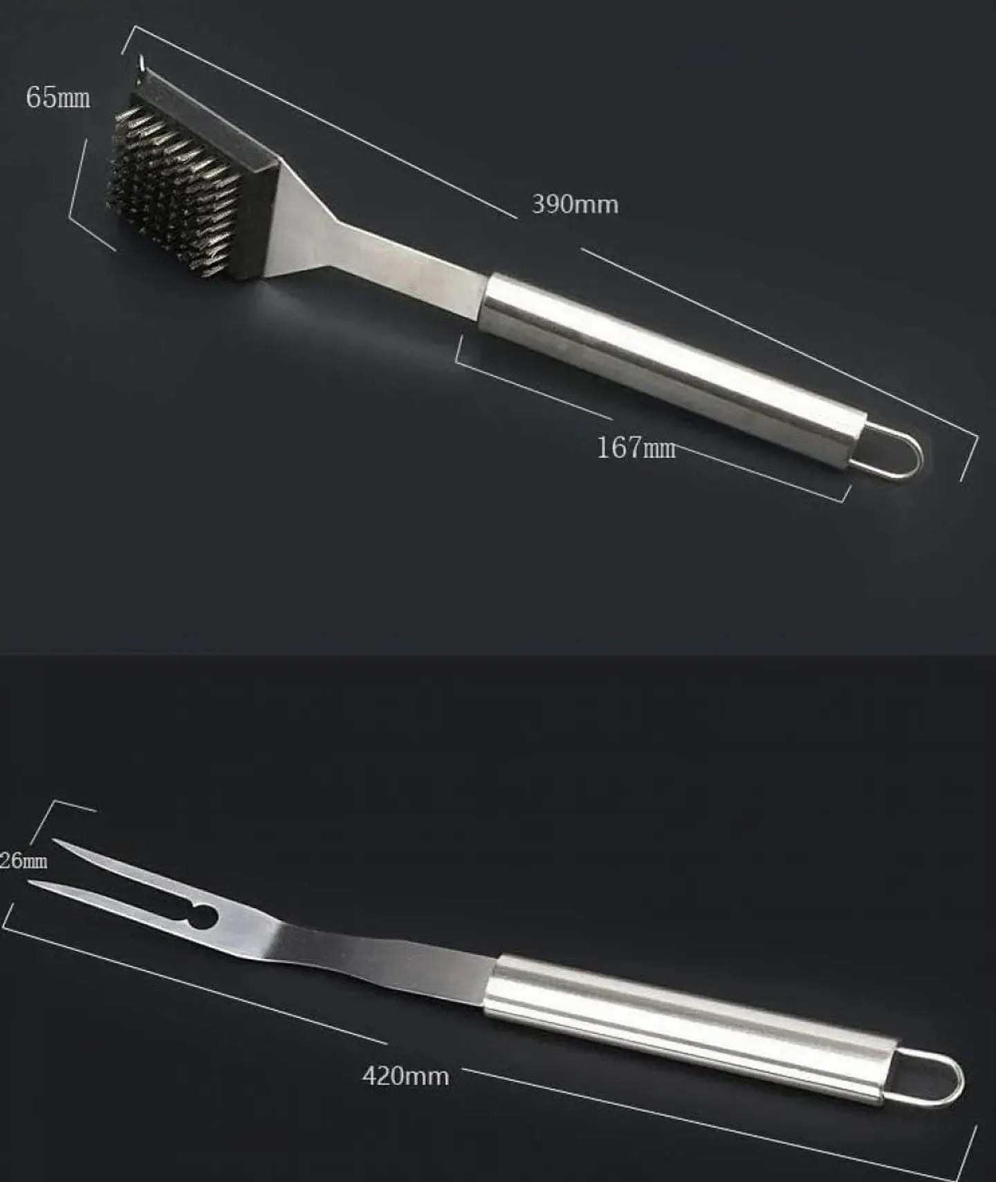 MALETA DE LUJO CON SET PARRILLERO DE 18 PIEZAS ACERO INOX 4