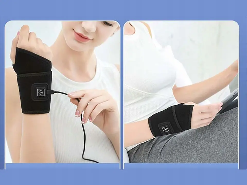Muñequera USB con almohadilla térmica ajustable 3