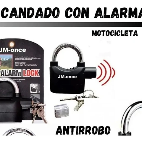 Candado Antirrobo con Alarma