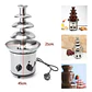 Cascada Fuente Chocolate Fondue 4 Niveles Acero Inoxidable - Miniatura 3