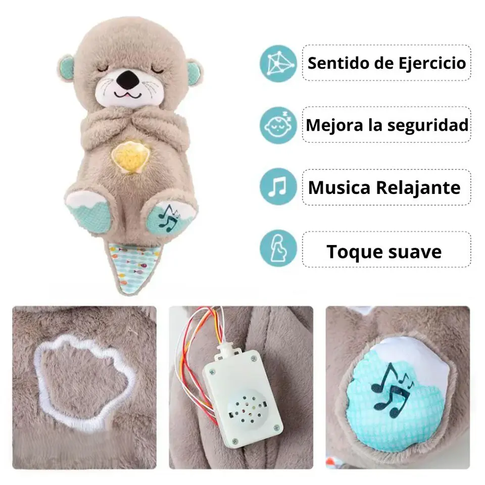 Peluche Nutria Que Respira Niña Tranquilizante - Anti-Estrés 7