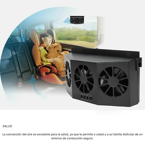 EXTRACTOR DE AIRE CALIENTE PARA AUTO SOLAR