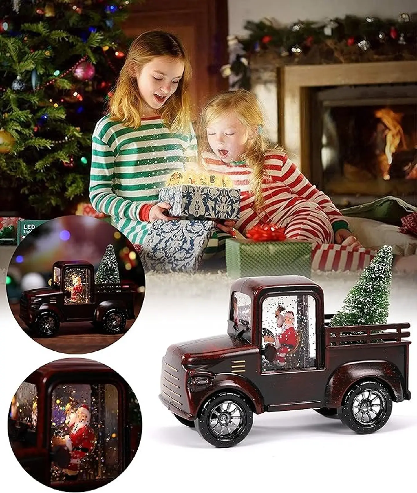 CAMIONETA NAVIDEÑA MUSICAL CON LUZ Y REGALOS 1