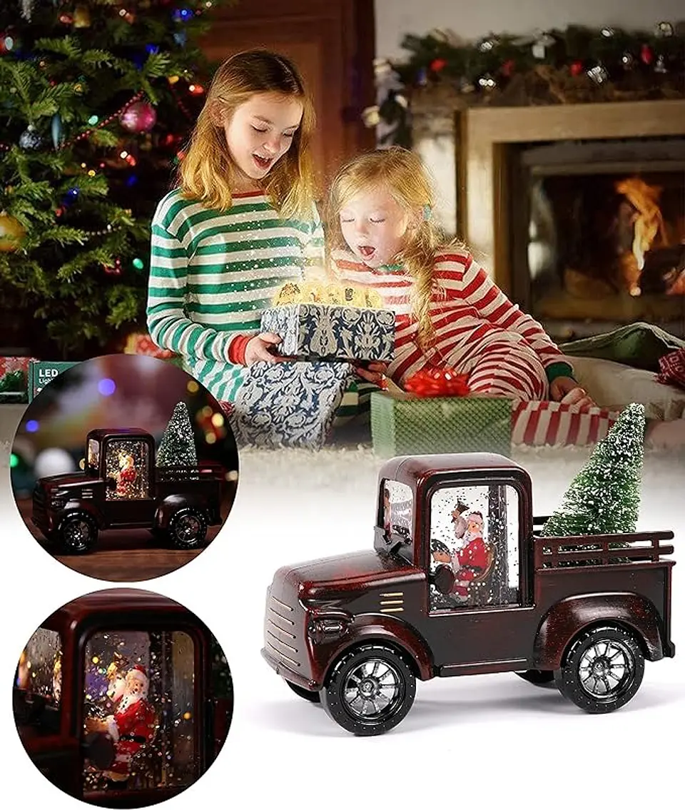CAMIONETA NAVIDEÑA MUSICAL CON LUZ Y REGALOS 1