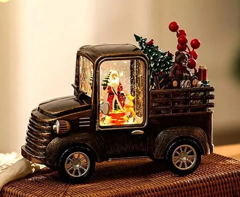 CAMIONETA NAVIDEÑA MUSICAL CON LUZ Y REGALOS 3