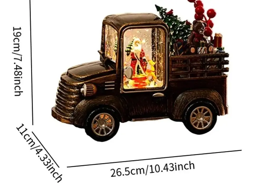 CAMIONETA NAVIDEÑA MUSICAL CON LUZ Y REGALOS 5